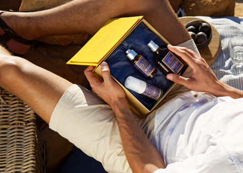Man with l'occitan mens gift box